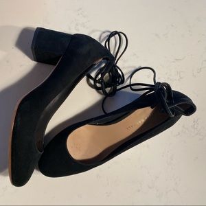 Loeffler Randall Black Clara Suede Heel, size 7.5